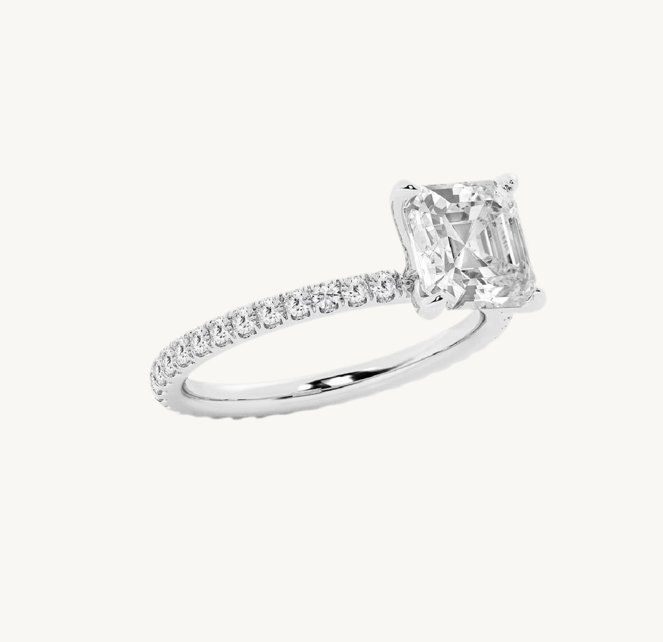 „Taylor“ Asscher Eternity Lab grown Diamant Ringe Lab Diamond Labgrownlove Handgefertigt Jetzt einkaufen smaragd