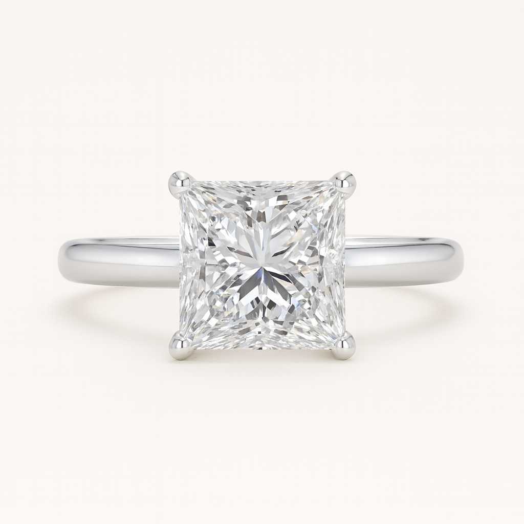 „Elainé“ Princess Lab grown Diamant Ringe Lab Diamond Labgrownlove Handgefertigt Jetzt einkaufen platin verlobung ring