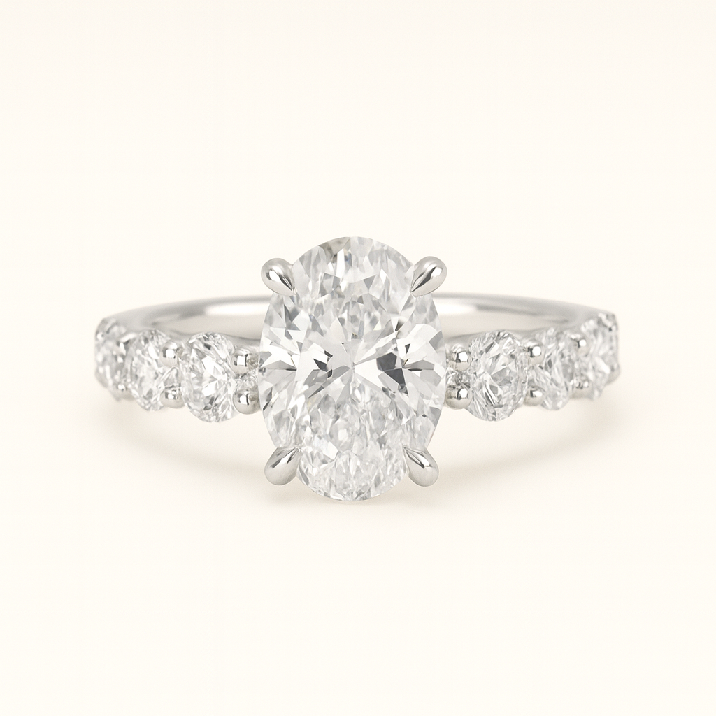 „Georgia“ Eternity Oval Lab grown Diamant Ringe Lab Diamond Labgrownlove Handgefertigt Jetzt einkaufen ovalschliff
