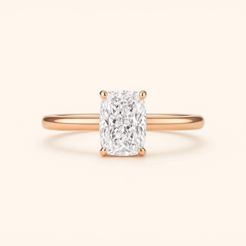 ,,Victoria“ Elongated Cushion Solitär Lab grown Diamant Ringe Lab Diamond Labgrownlove Handgefertigt Jetzt einkaufen