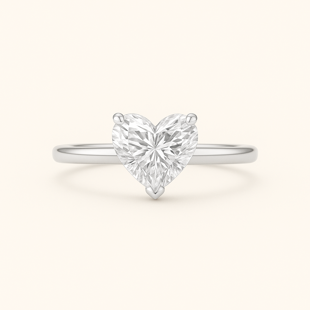 ,,Lisa“ Herz Solitär Lab grown Diamant Ringe Lab Diamond Labgrownlove Handgefertigt Jetzt einkaufen herzform diamant