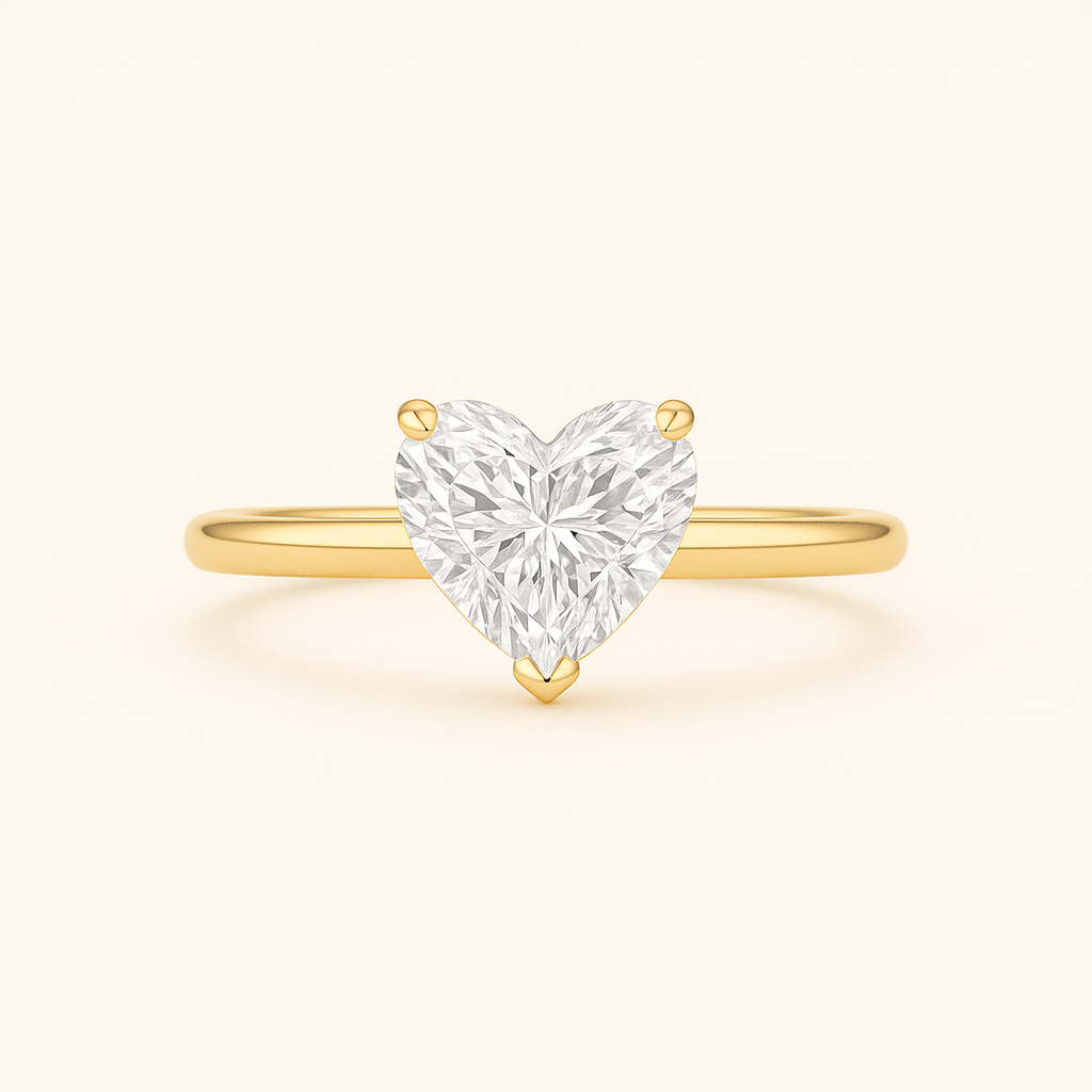 ,,Lisa“ Herz Solitär Lab grown Diamant Ringe Lab Diamond Labgrownlove Handgefertigt Jetzt einkaufen herzform diamant