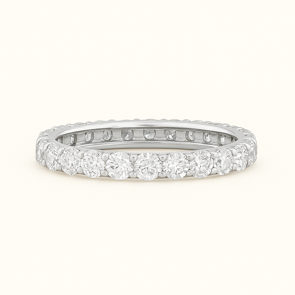 „Lizzy“ Band Brilliant Lab grown Diamant – Platin Weißgold Ring Ringe Lab Diamond Labgrownlove Handgefertigt