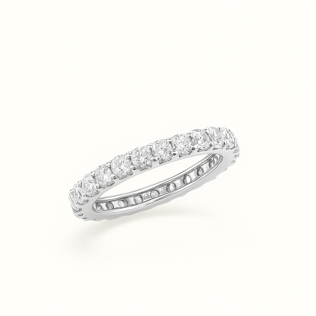 „Lizzy“ Band Brilliant Lab grown Diamant – Platin Weißgold Ring Ringe Lab Diamond Labgrownlove Handgefertigt