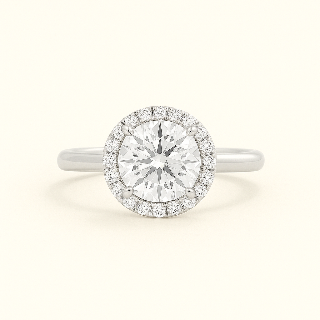 „Hailey“ Halo Brilliant Lab grown Diamant Verlobungsring Ringe Lab Diamond Labgrownlove Handgefertigt Jetzt einkaufen