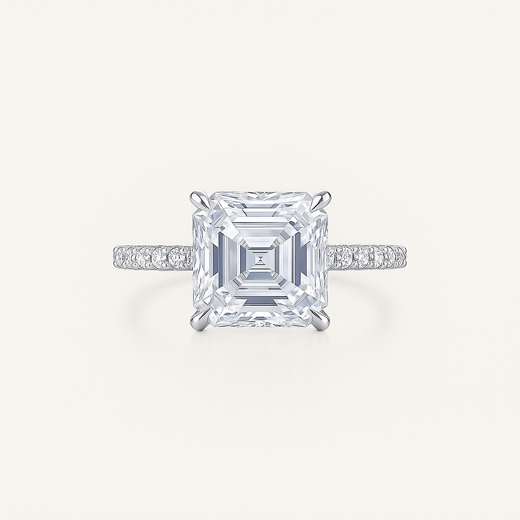 „Taylor“ Asscher Eternity Lab grown Diamant Ringe Lab Diamond Labgrownlove Handgefertigt Jetzt einkaufen quadratischer
