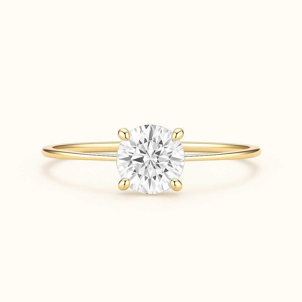 Sveta – Brilliant Solitär Verlobungsring, natürlicher Diamant