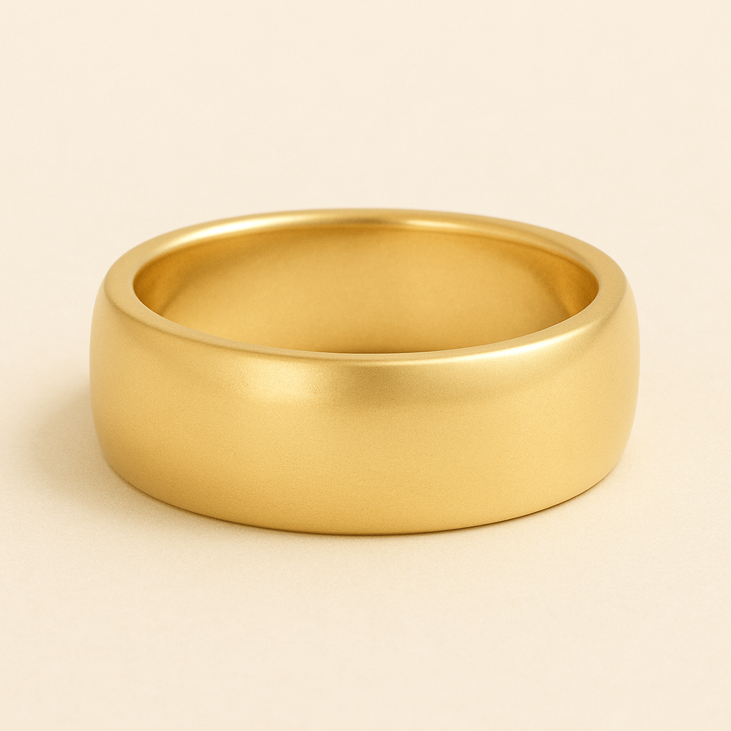 Elena – Eleganter Ehering aus 14K Gelbgold, klassisch poliert, schlicht & zeitlos, handgefertigt – auch erhältlich in Platin – nachhaltiger Trauring für Frauen von Labgrownlove