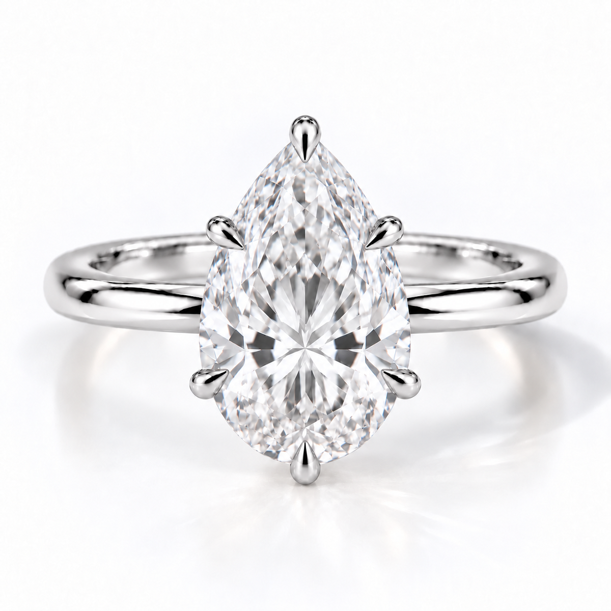Mara – Tropfen Cathedral mit Hidden Halo Verlobungsring | Labordiamant