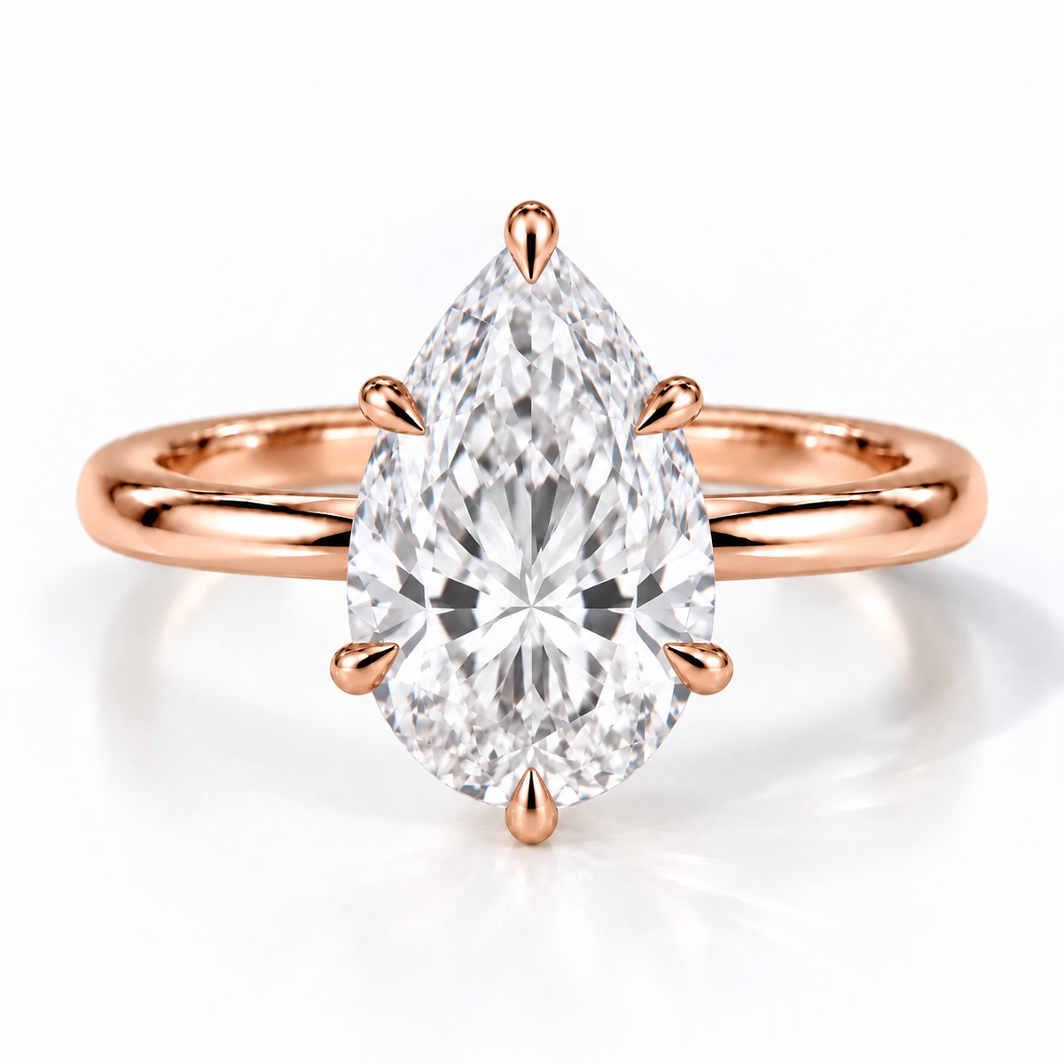 Mara – Tropfen Cathedral mit Hidden Halo Verlobungsring | Labordiamant