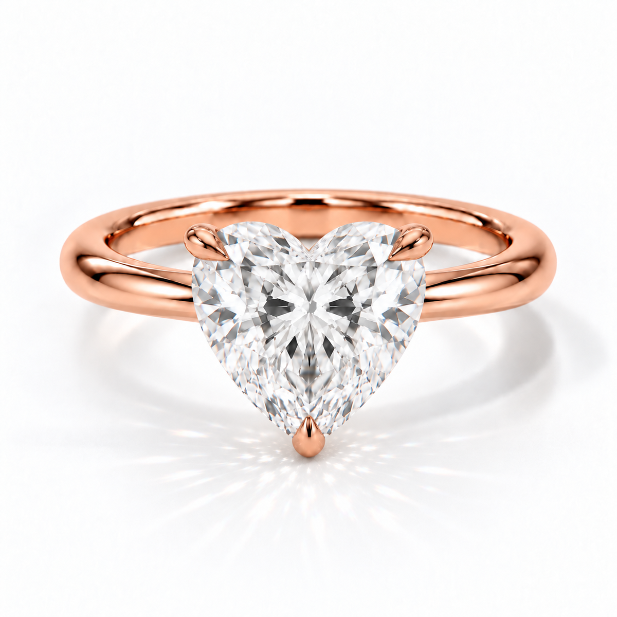Lavinia – Herz Cathedral Verlobungsring | Labordiamant