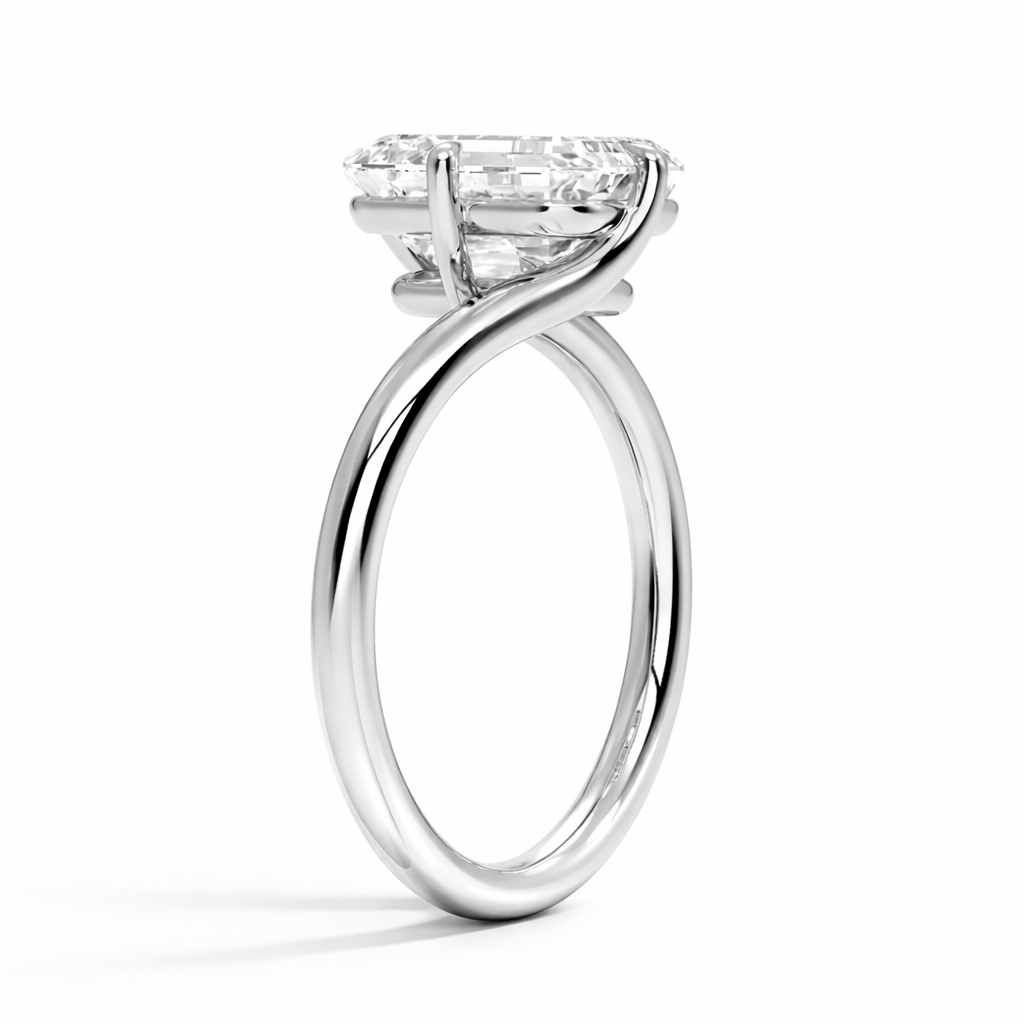 Emmy - Marquise Geschwungen  Solitär Laborgezüchteter Diamant