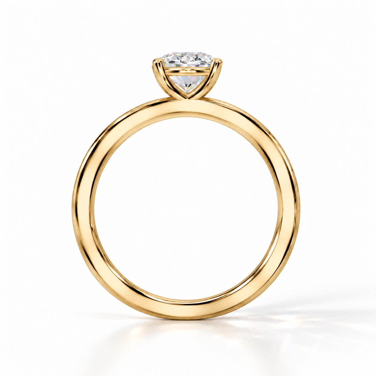 Viki – Oval Klassischer Solitär-Verlobungsring | Labordiamant
