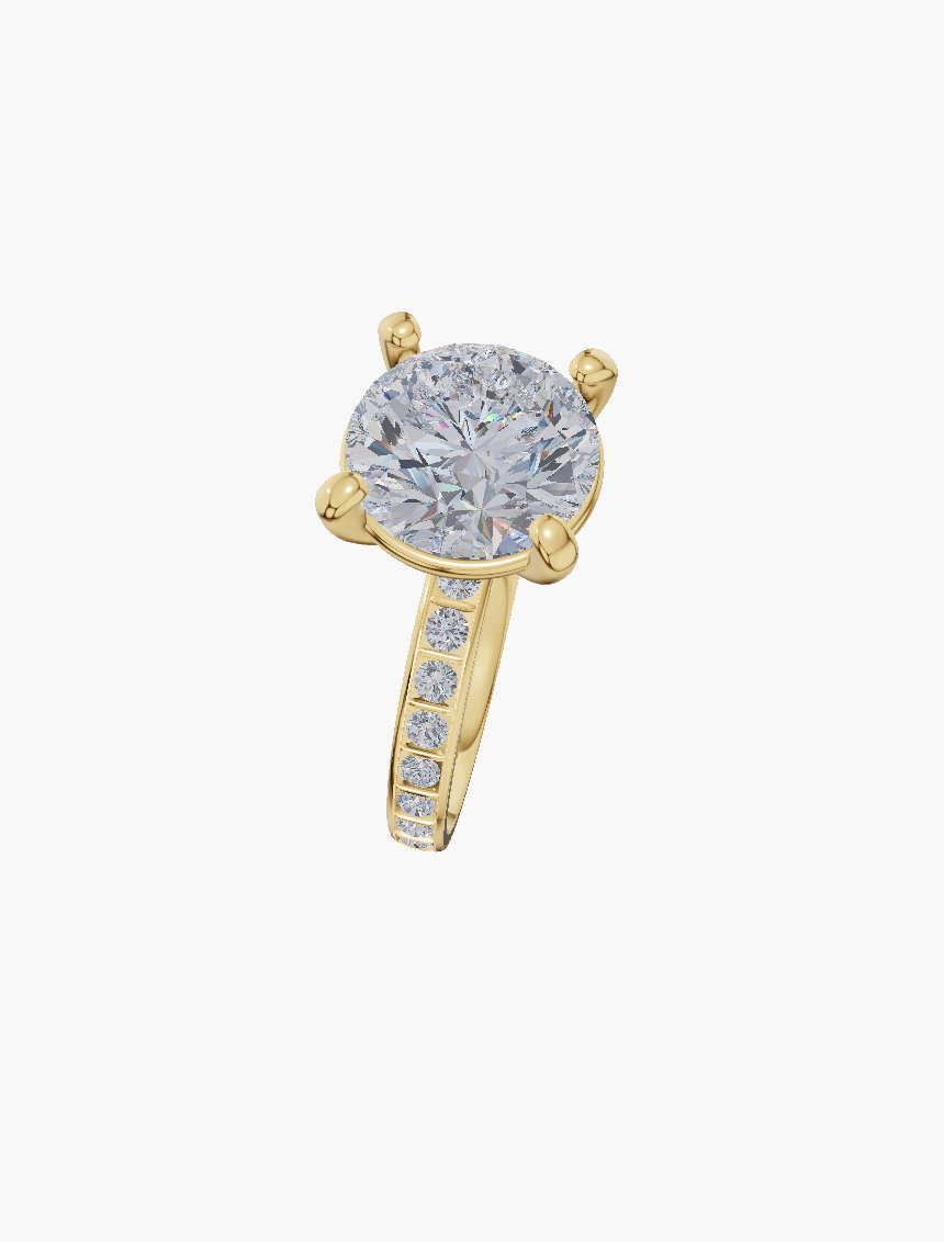 Channel Classic 4 Prong Round 1 ct ring