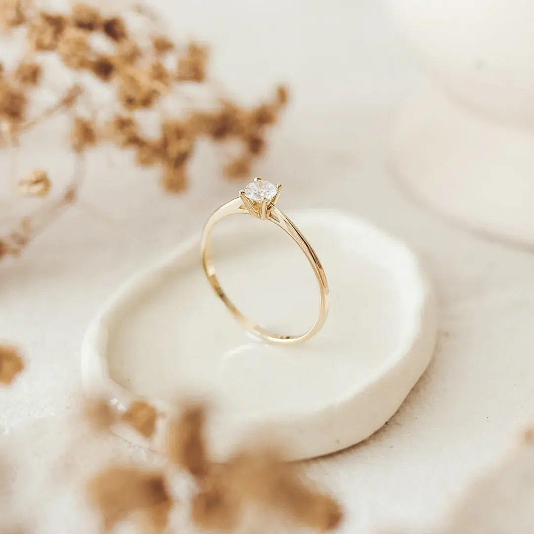 Sveta Solitär Brilliant Naturdiamant | Verlobungsring Ringe Lab Diamond Labgrownlove Handgefertigt Jetzt einkaufen gold